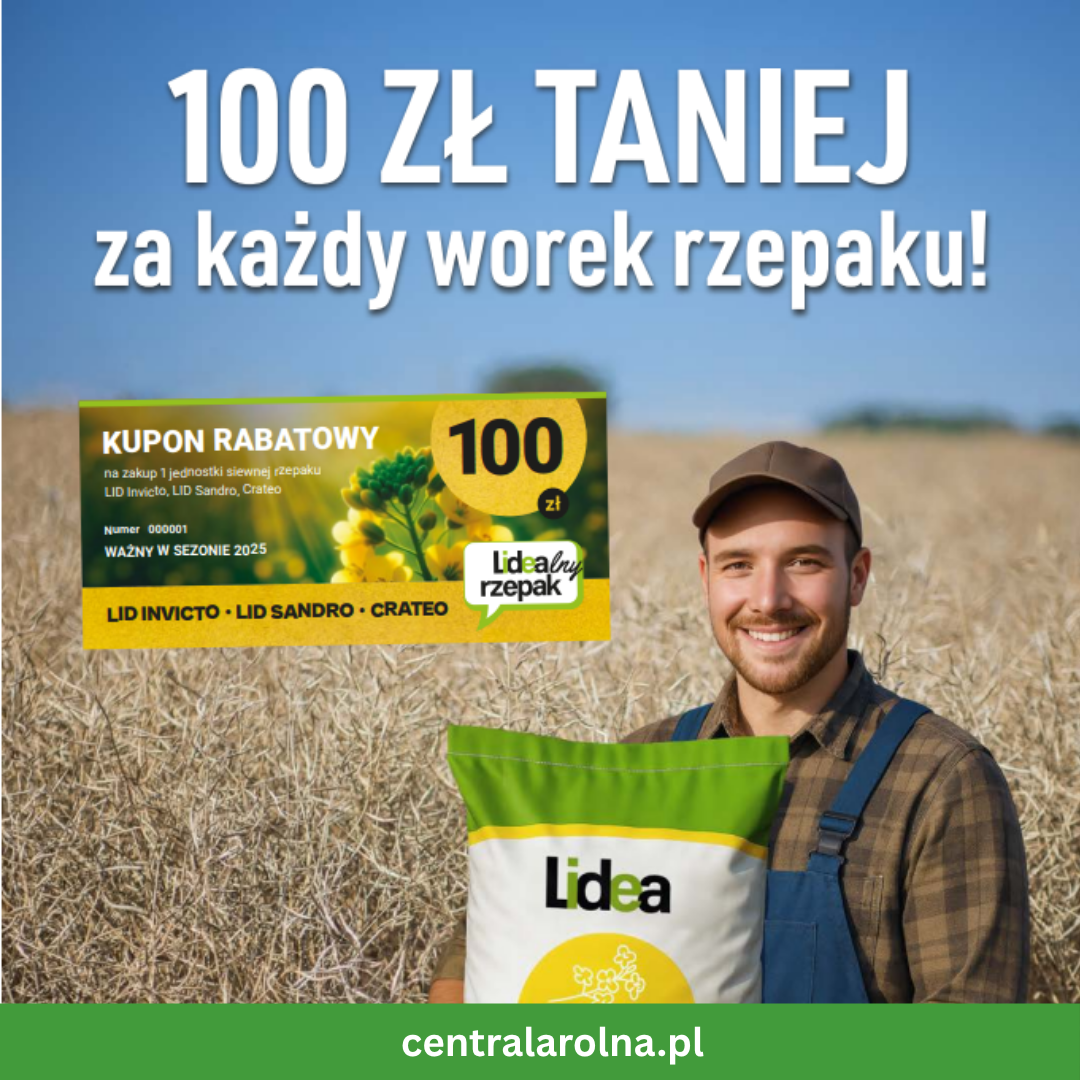 Rzepak Ozimy Lid Sandro F1 C1  1,5 mln Lumiposa 625 FS + Integral Pro
