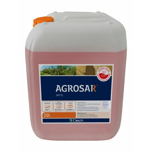 Agrosar 360 SL 20 L – środek glifosatowy do dużych upraw
